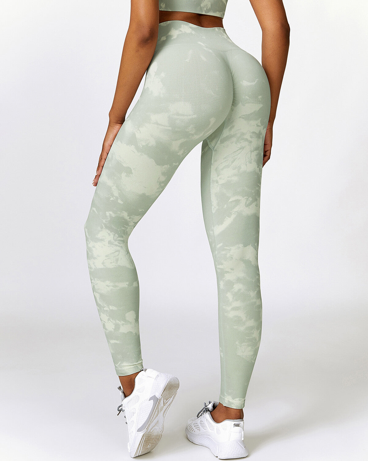 Nova Seamless Scrunch Leggings - Green