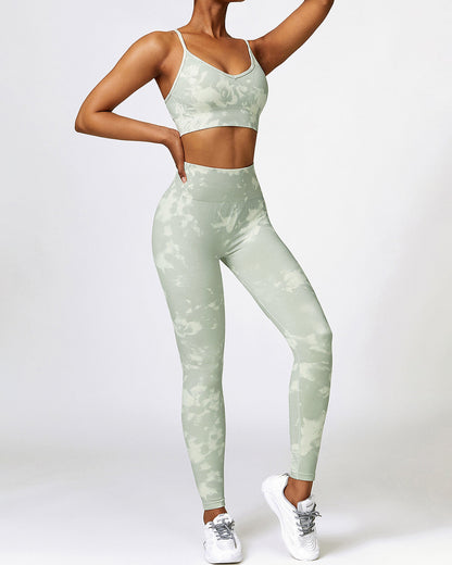 Nova Seamless Scrunch Leggings - Green