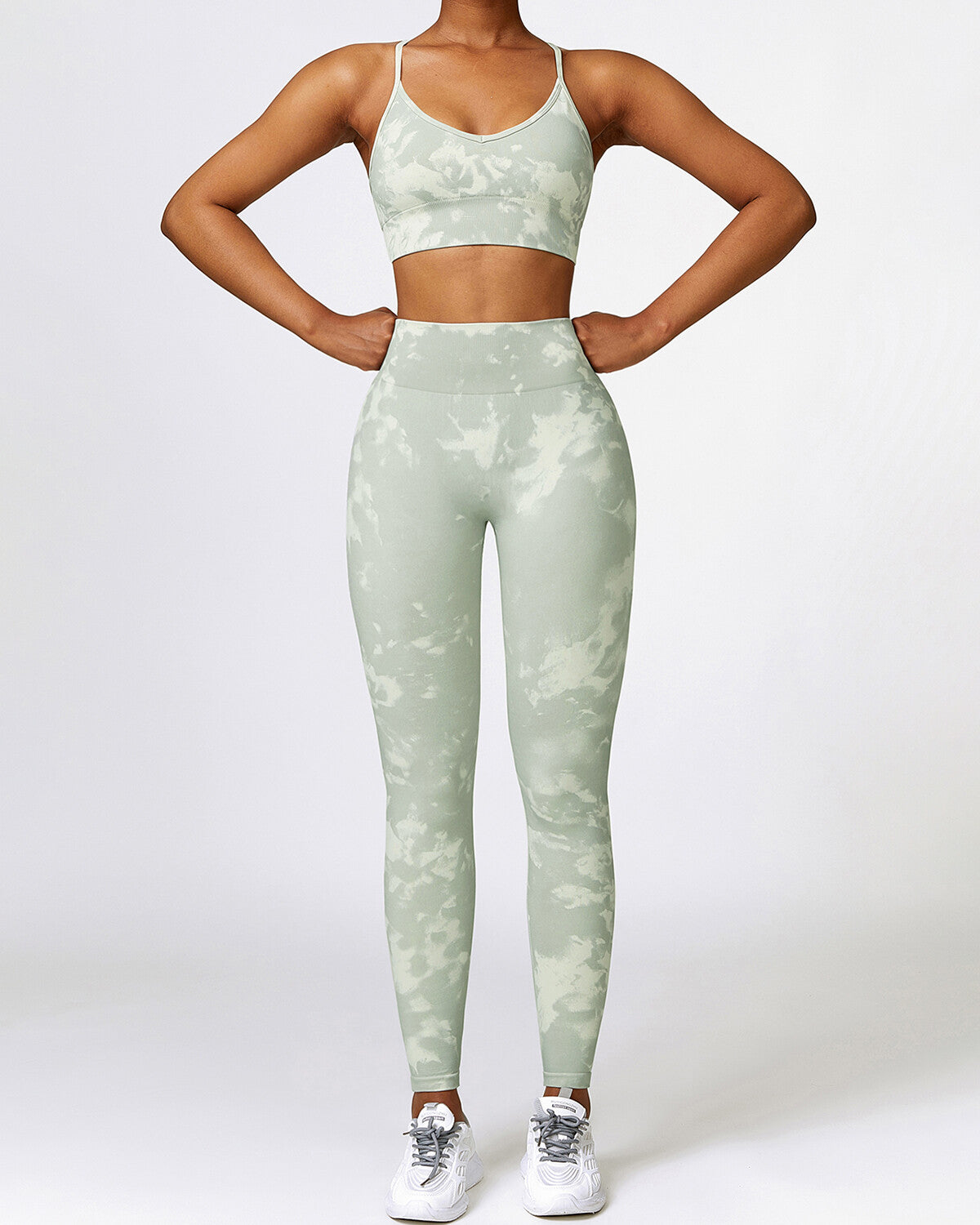 Nova Seamless Scrunch Leggings - Green