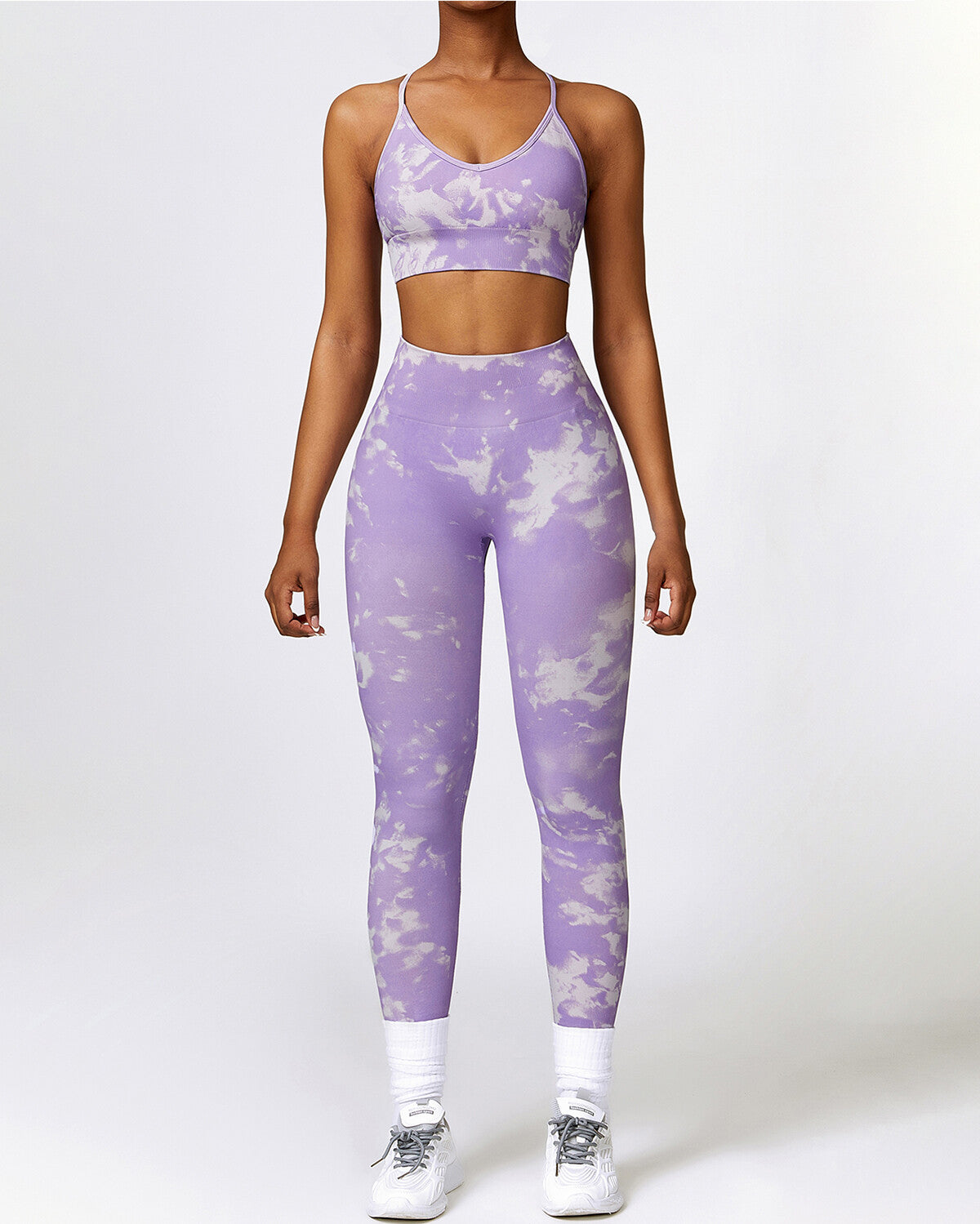 Nova Seamless Scrunch Leggings - Purple