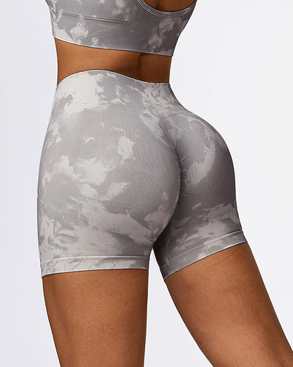 Nova Seamless Scrunch Shorts - Grey