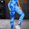 Ophelia Tie-Dye Scrunch Leggings - Blue