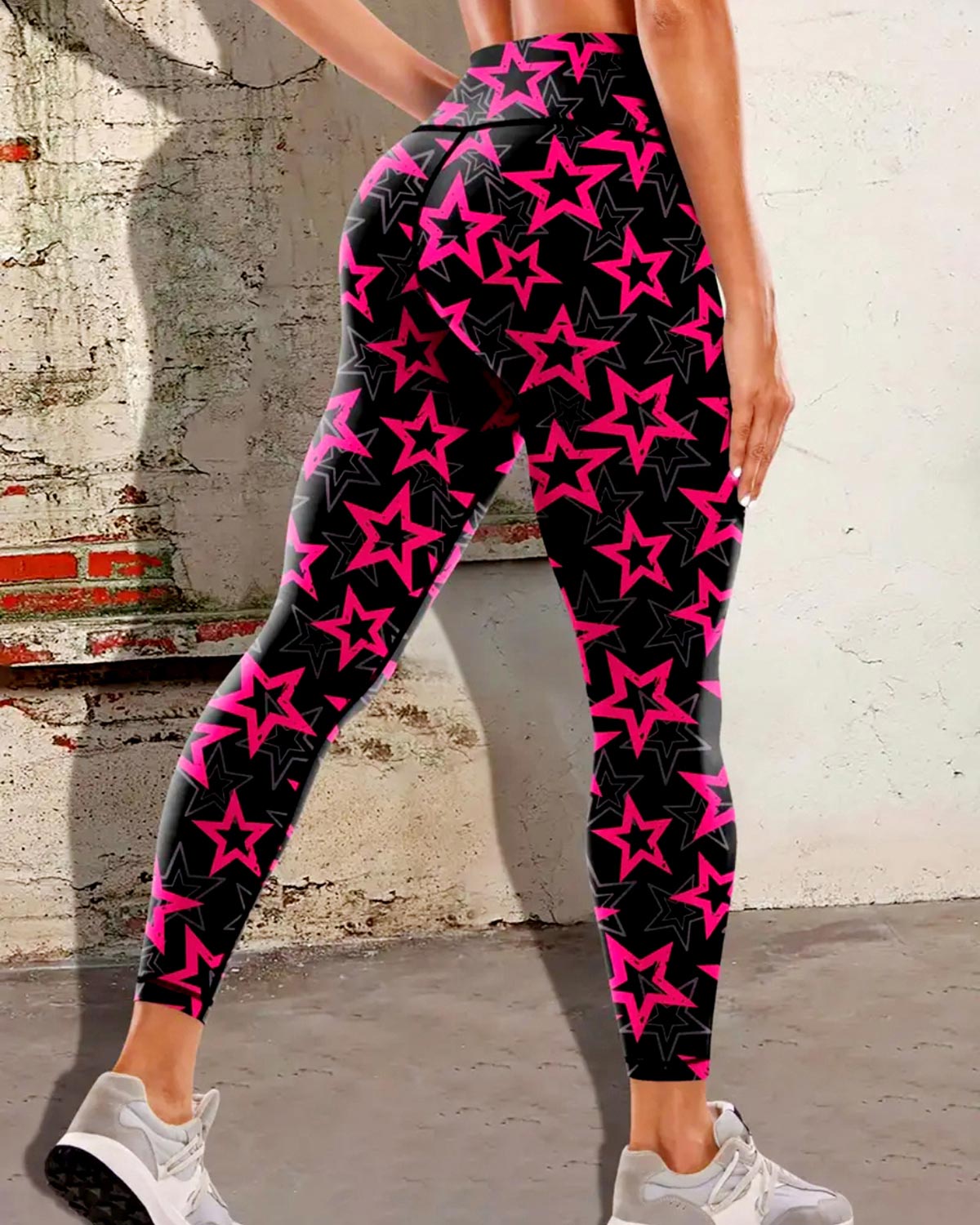 Pink Star Leggings