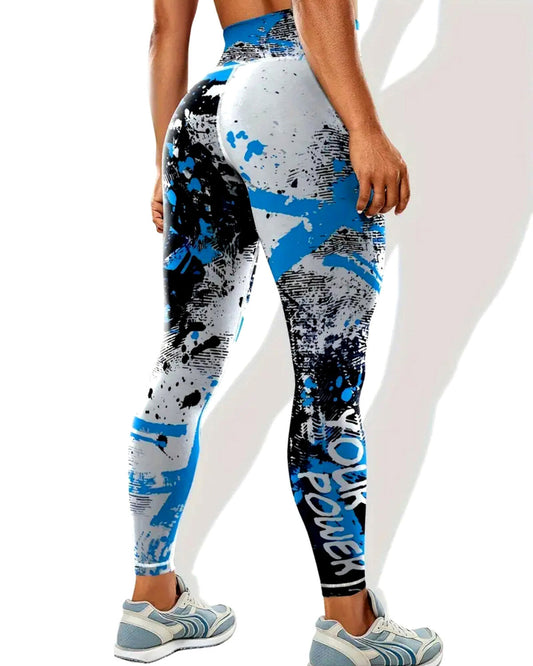 Power Up Leggings - Blue