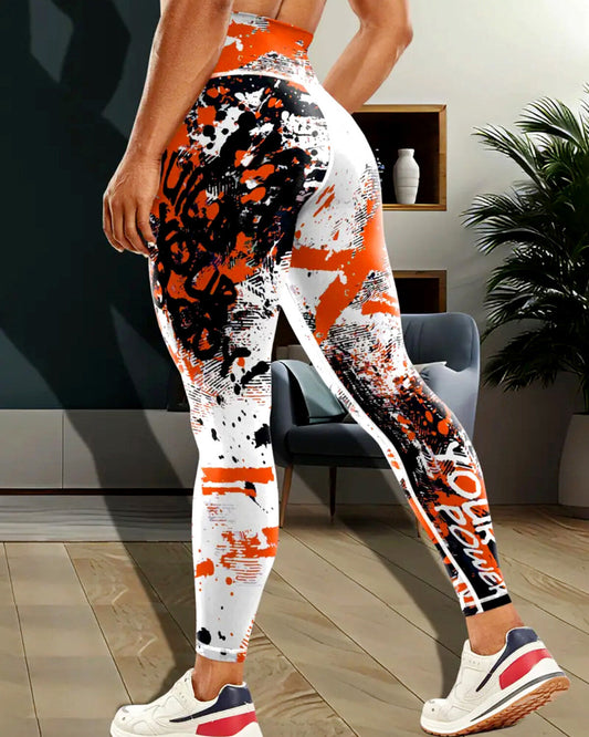 Power Up Leggings - Orange