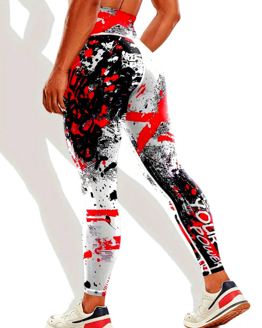 Power Up Leggings - Red