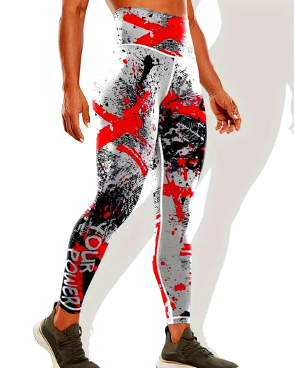 Power Up Leggings - Red