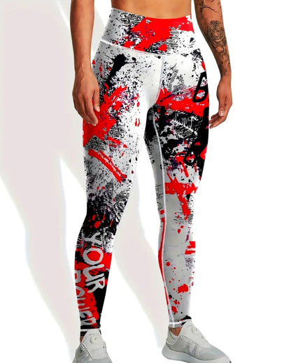 Power Up Leggings - Red