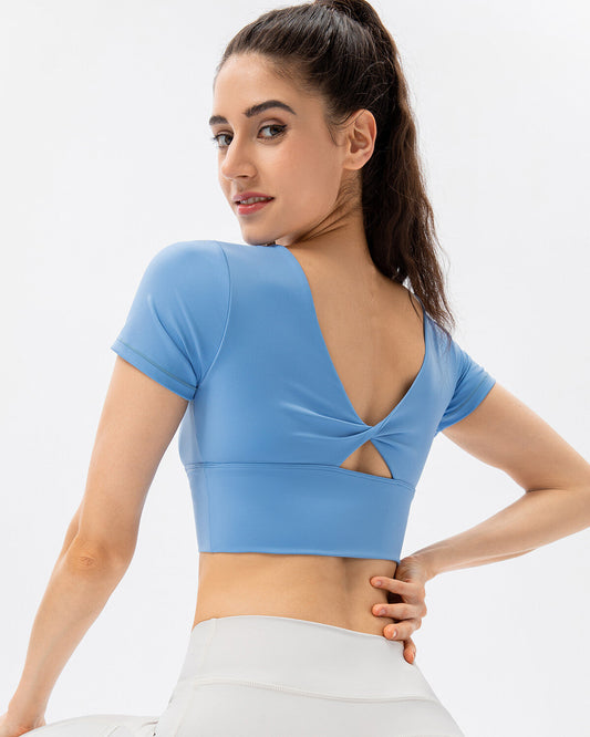 Raelyn Crop Top - Blue