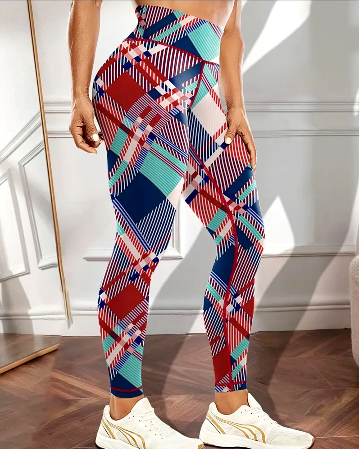 Remix Plaid Leggings - Clash