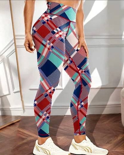 Remix Plaid Leggings - Clash