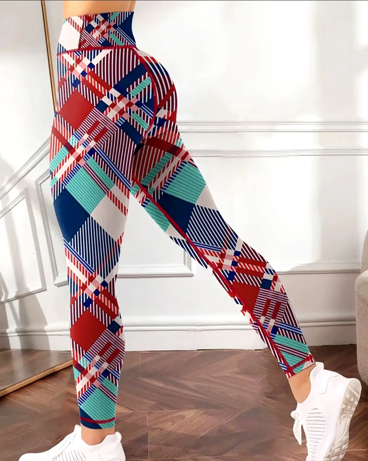 Remix Plaid Leggings - Clash