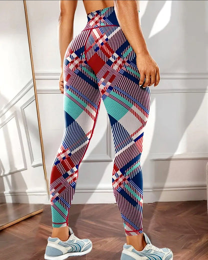 Remix Plaid Leggings - Clash