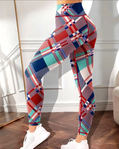 Remix Plaid Leggings - Clash