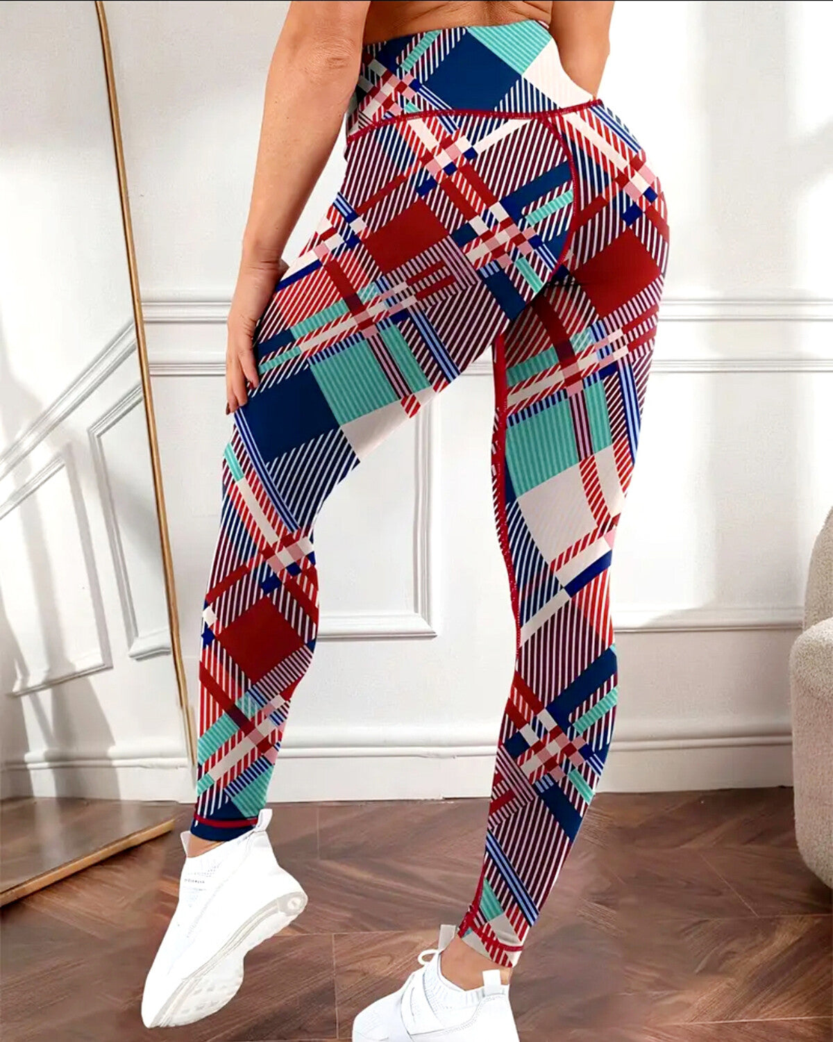 Remix Plaid Leggings - Clash