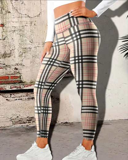 Remix Plaid Leggings - Maverick