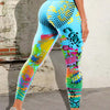 Retro Crush Leggings - Cyan