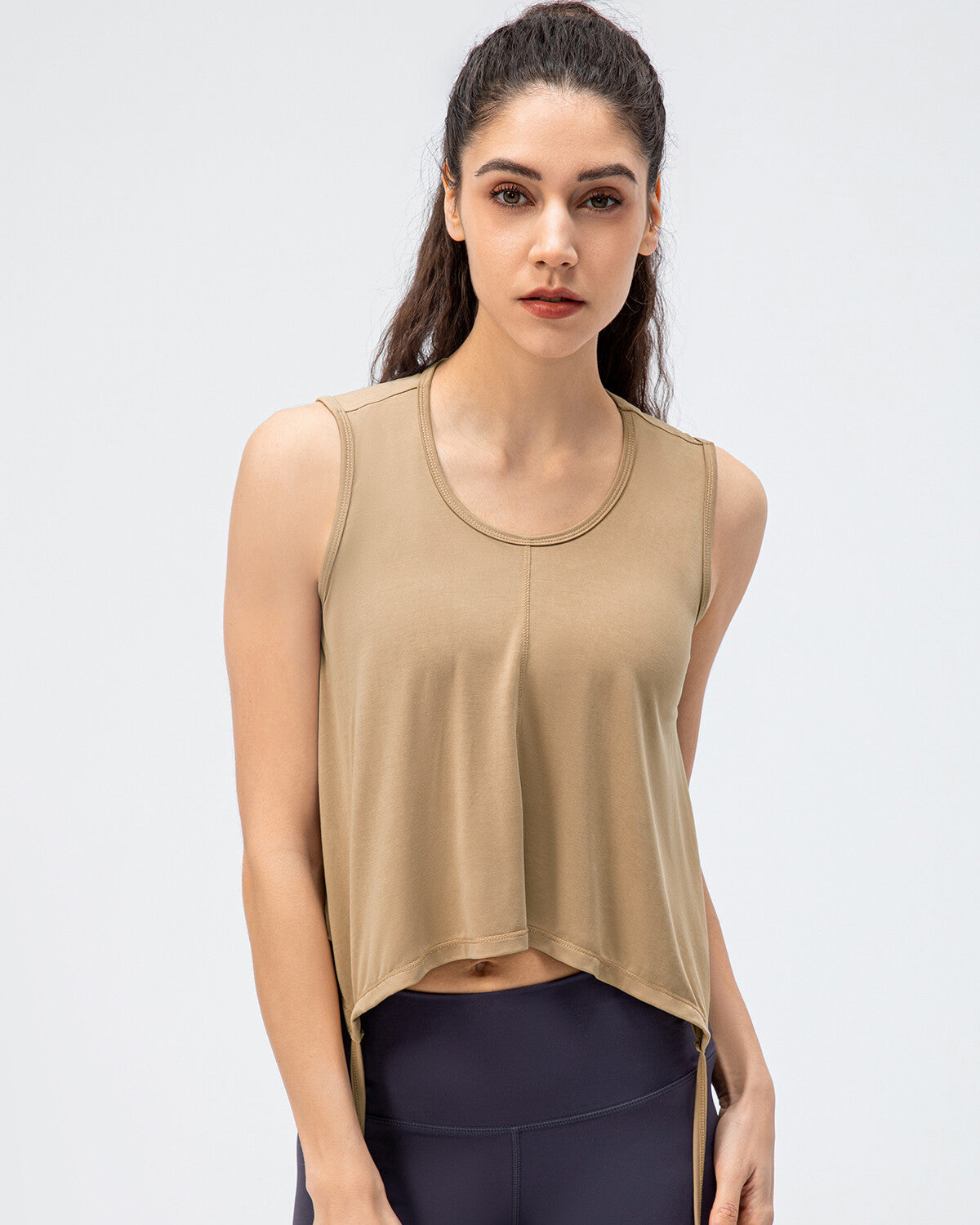 Ryleigh Crop Top - Brown