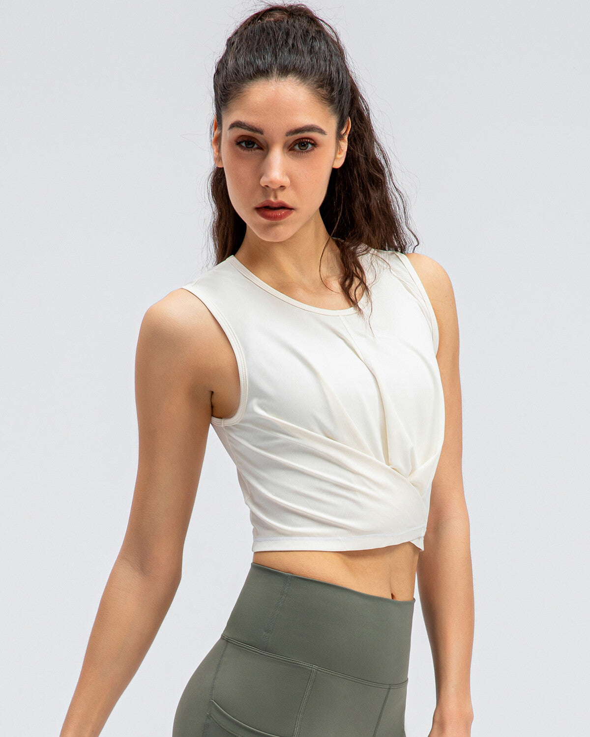 Ryleigh Crop Top - White