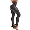 PU Leather Shaping Elasticated Leggings - Camo