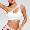 Harriet Single Strap Seamless Yoga Top - White