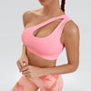 Harriet Single Strap Seamless Yoga Top - Pink