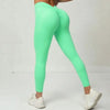 V-back Scrunch Seamless Leggings - Green