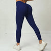 V-back Scrunch Seamless Leggings - Navy