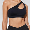 Harriet Single Strap Seamless Yoga Top - Black