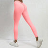 V-back Scrunch Seamless Leggings - Peachy Pink