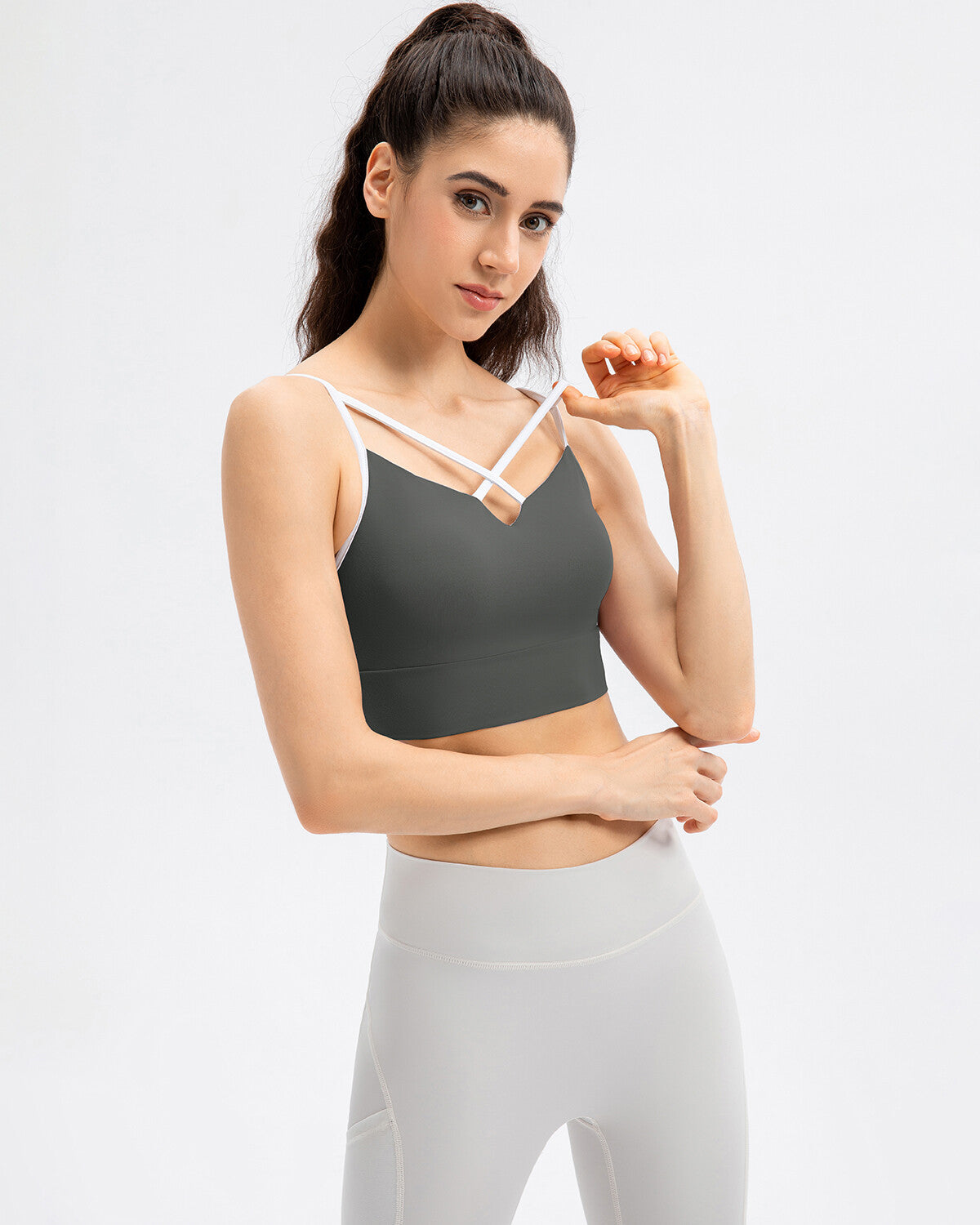 Sarah Sports Bra - Grey