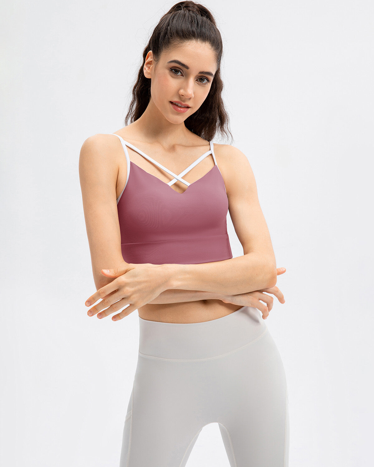 Sarah Sports Bra - Red Purple