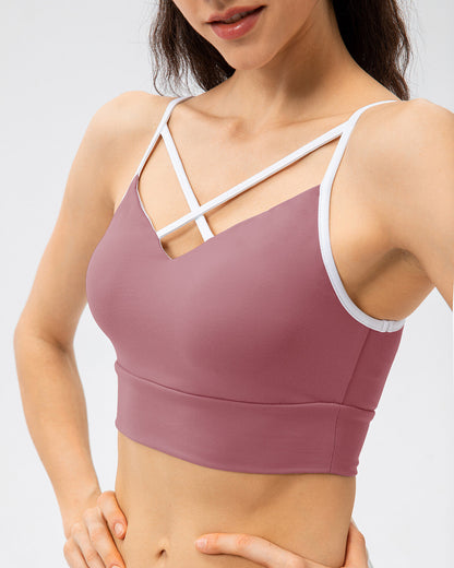 Sarah Sports Bra - Red Purple