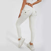 Scrunch Pocket Leggings - White