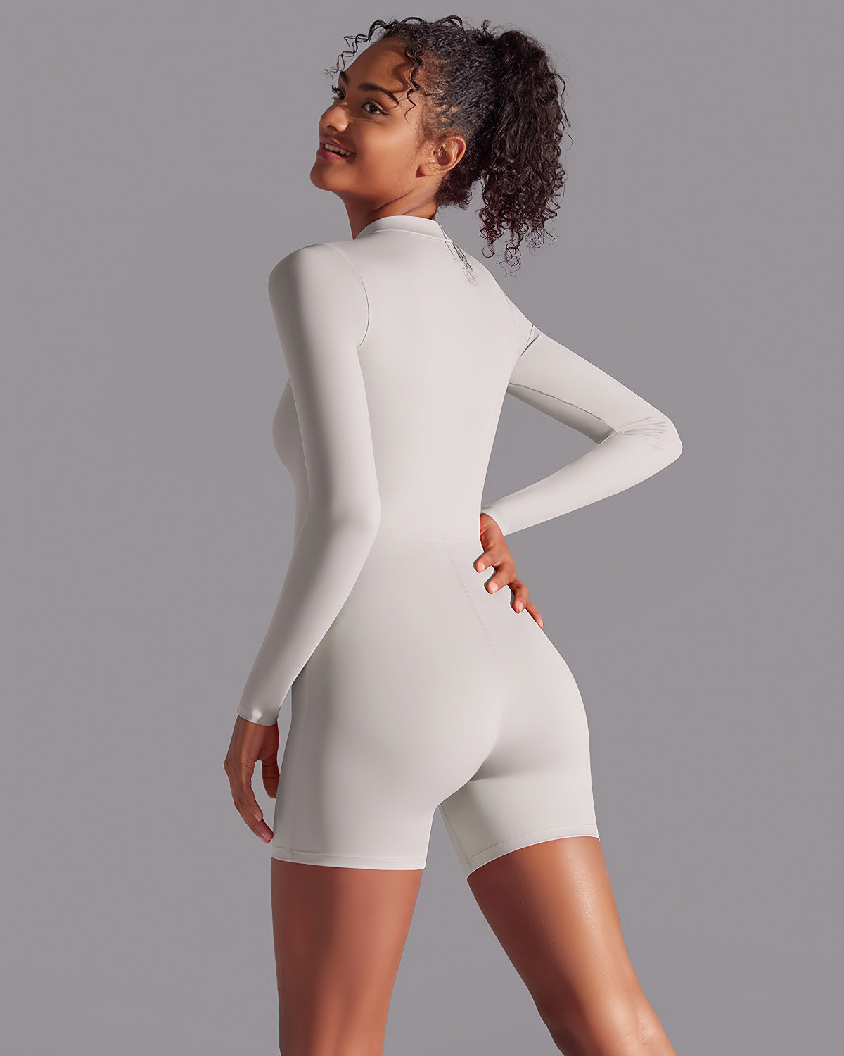 Scarlett Seamless Jumpsuit - Ash Beige