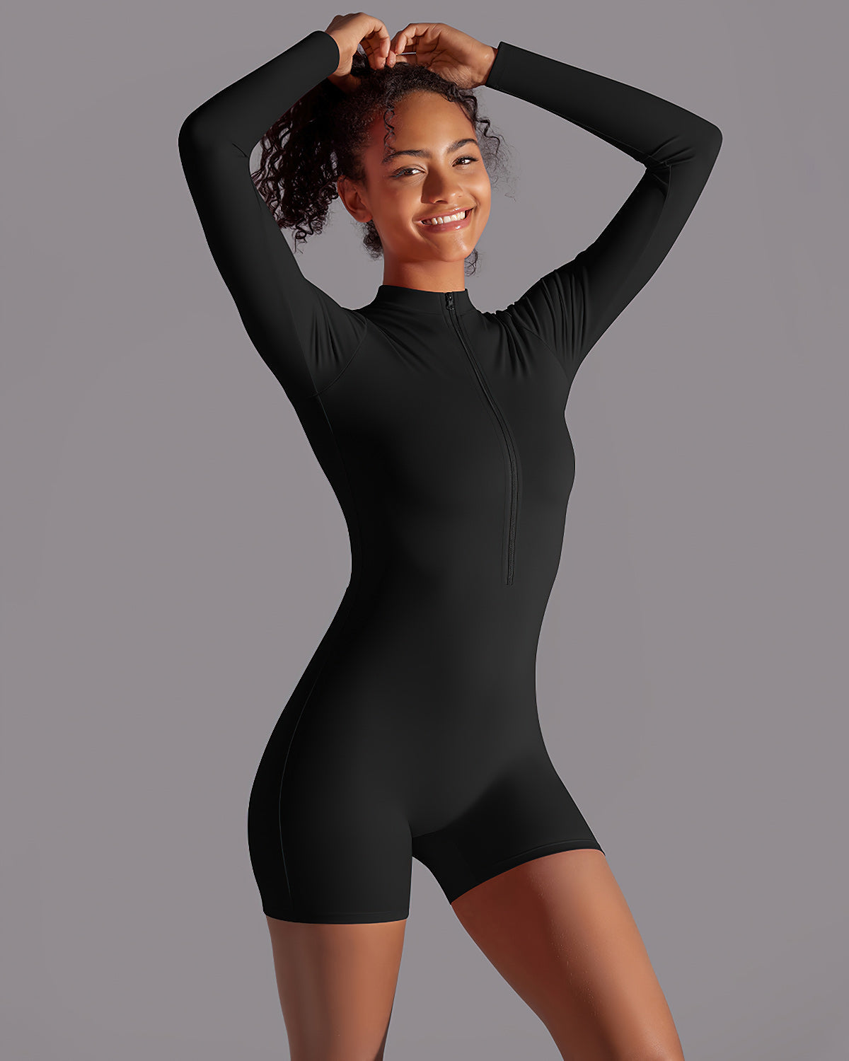 Scarlett Seamless Jumpsuit - Black