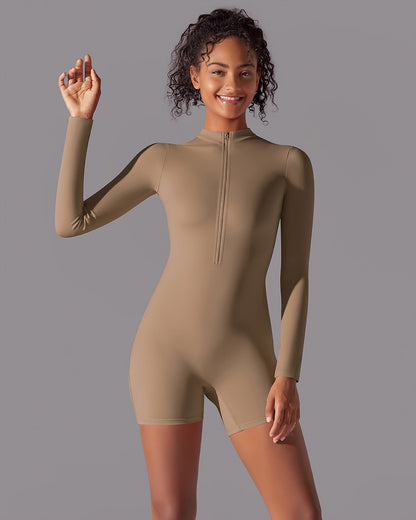 Scarlett Seamless Jumpsuit - Brown