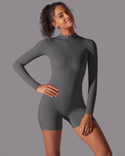 Scarlett Seamless Jumpsuit - Graphite