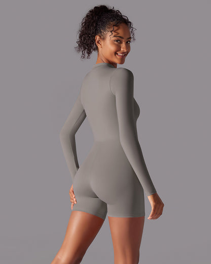 Scarlett Seamless Jumpsuit - Stone Gray