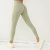 V-back Scrunch Seamless Leggings - Olive green