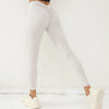 V-back Scrunch Seamless Leggings - Light Grey