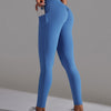 Selene Seamless Pocket Scrunch Leggings - Blue