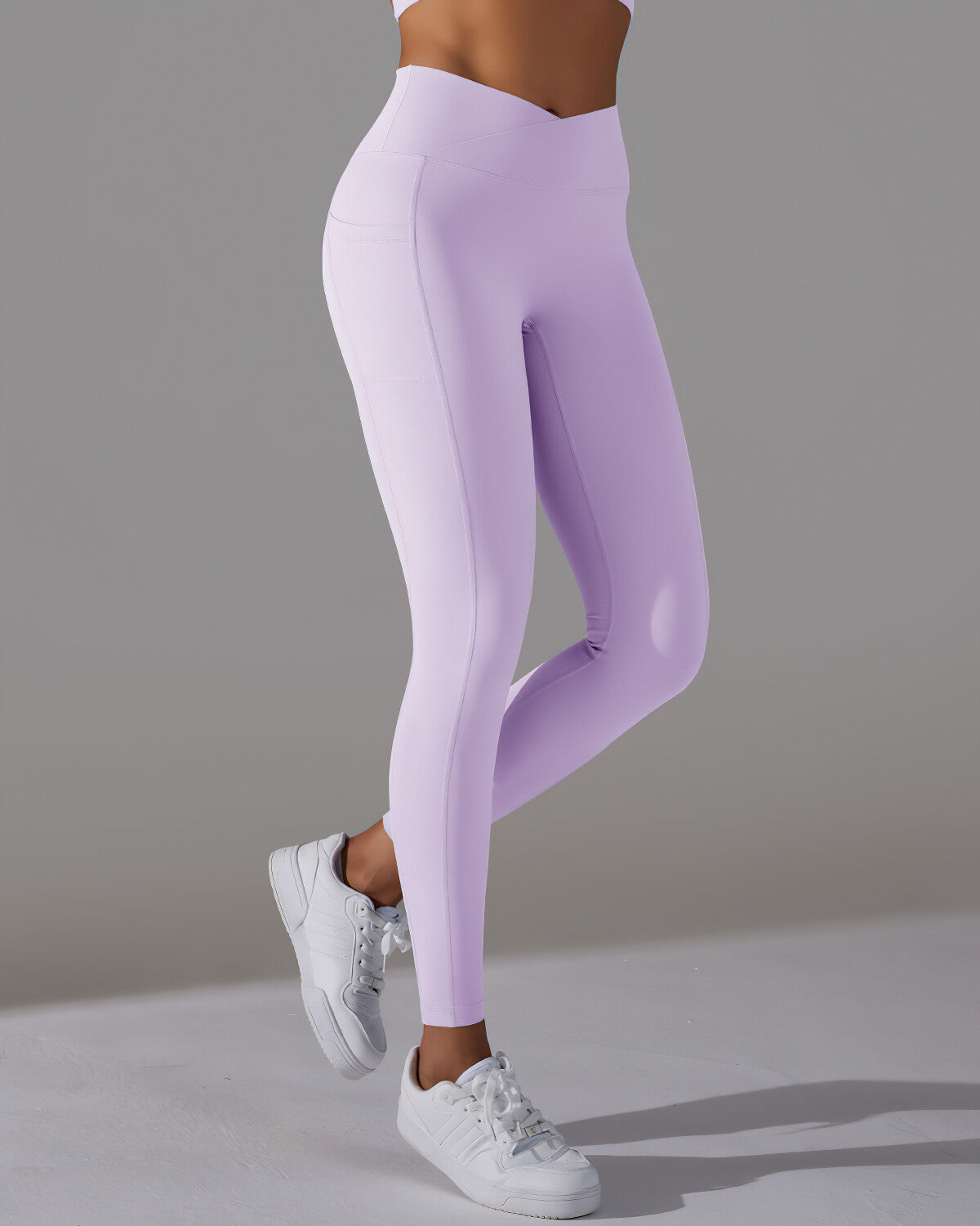 Selene Seamless Pocket Scrunch Leggings - Purple