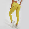 Scrunch Pocket Leggings - Yellow