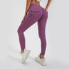 Scrunch Pocket Leggings - Purple