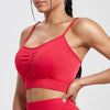 Seamless Scrunch Bra - Red