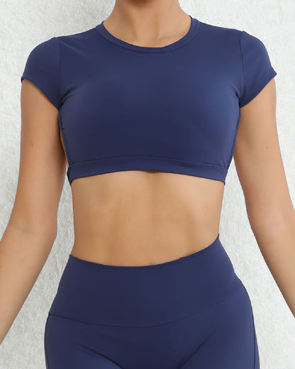 Siena Crop Top - Navy