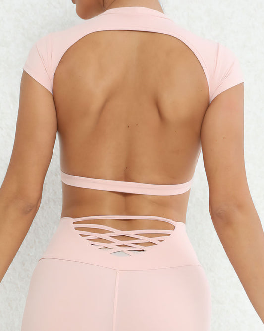 Siena Crop Top - Peach