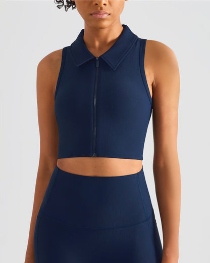 Skyla Crop Top - Navy