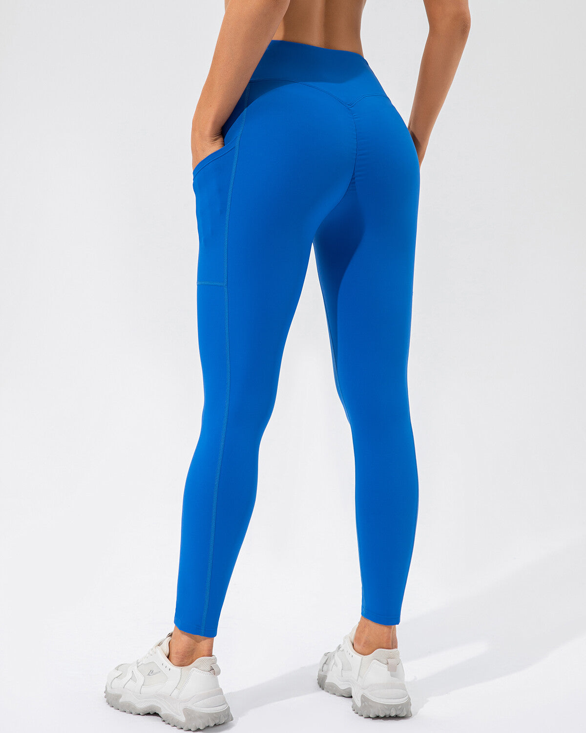 Sophie Scrunch Pocket Leggings - Blue